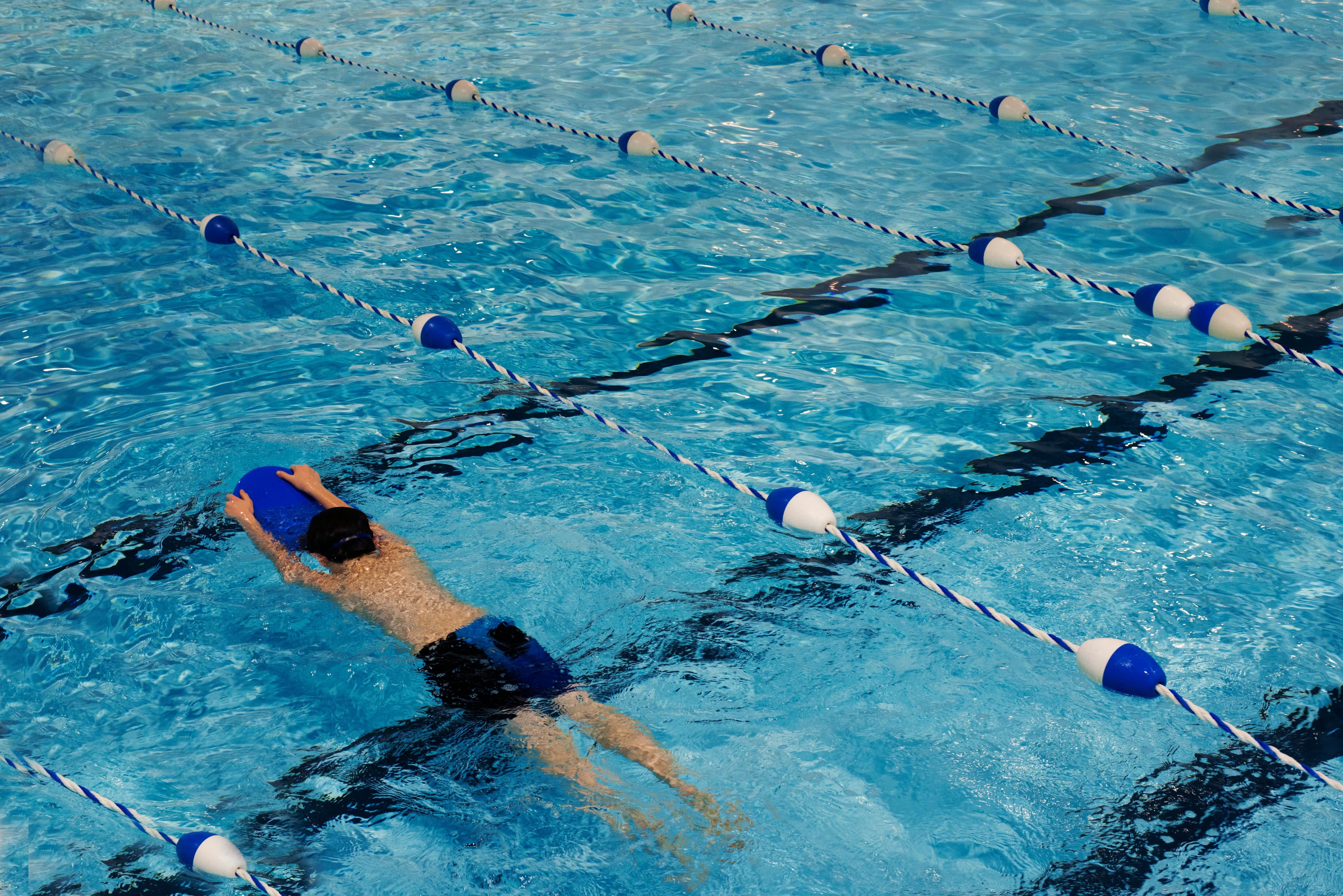 Kids swimming